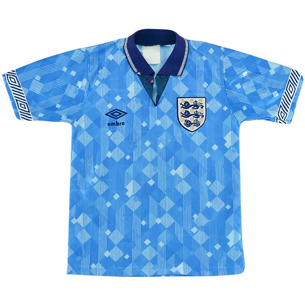 Tailandia Camiseta Inglaterra 3ª Kit Retro 1990 Azul
